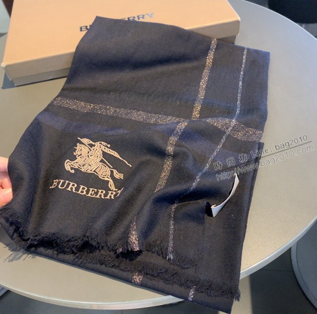 Burberry新品經典巴格羊絨圍巾 巴寶莉2021新款小格紋女士圍巾  mmj1590